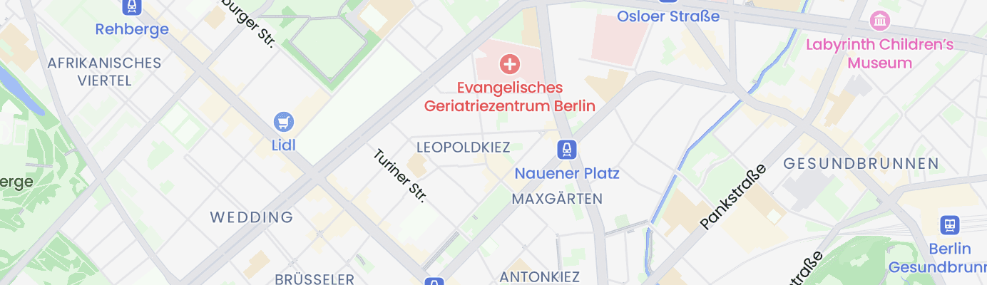 Karte mit dem ungefähren Standort