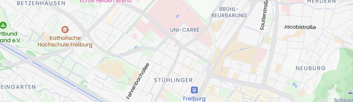Karte mit dem ungefähren Standort