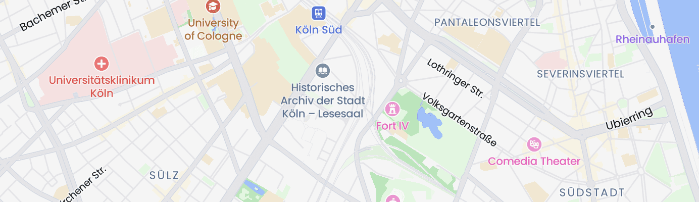 Karte mit dem ungefähren Standort