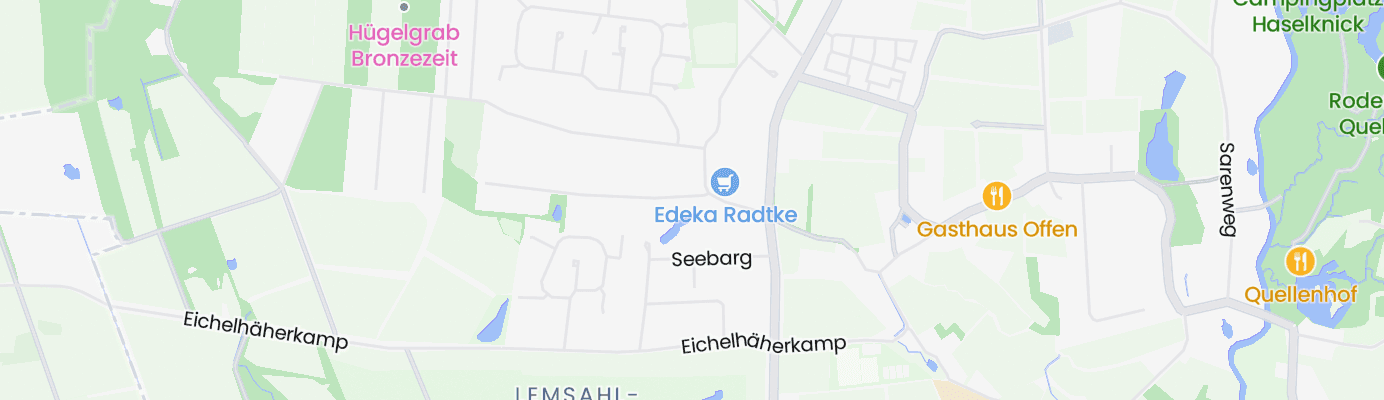 Karte mit dem ungefähren Standort
