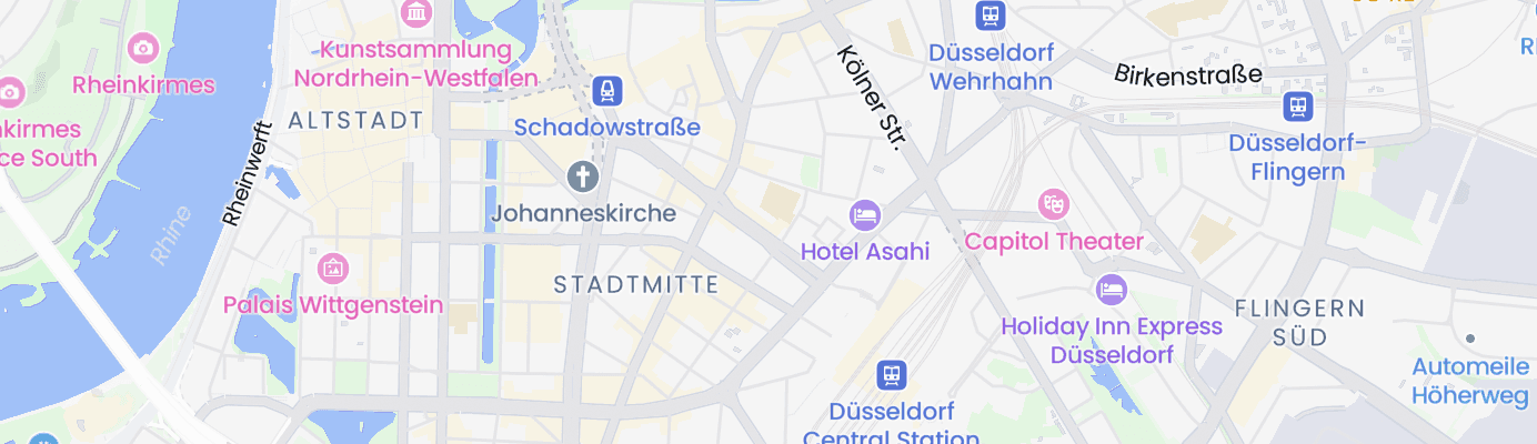 Karte mit dem ungefähren Standort