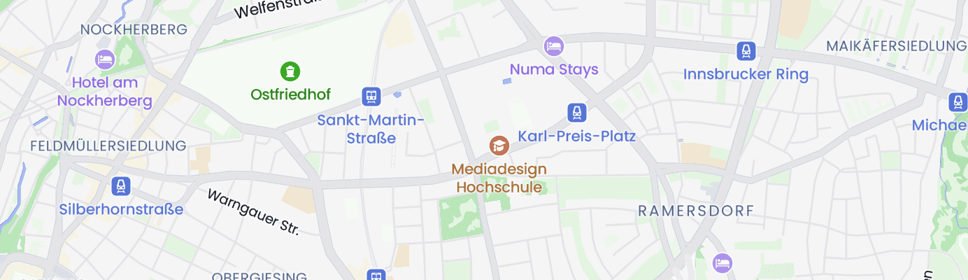 Karte mit dem ungefähren Standort