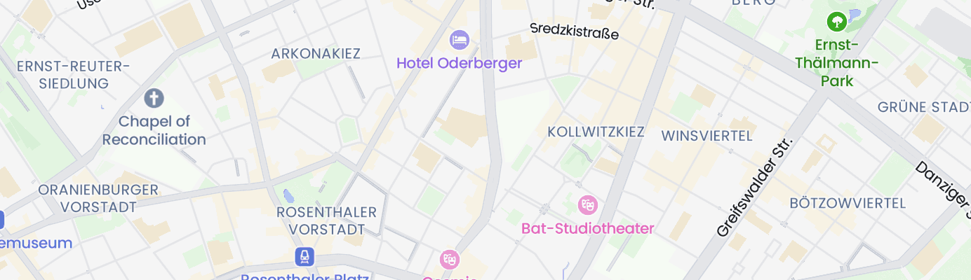 Karte mit dem ungefähren Standort