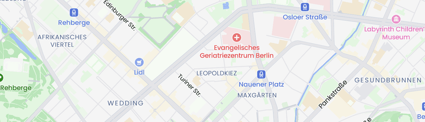 Karte mit dem ungefähren Standort