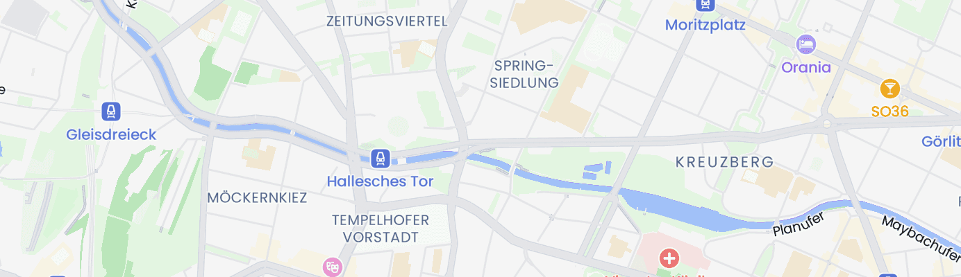 Karte mit dem ungefähren Standort