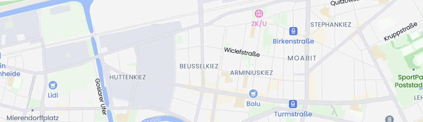 Karte mit dem ungefähren Standort