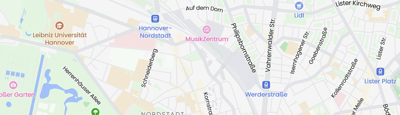 Karte mit dem ungefähren Standort