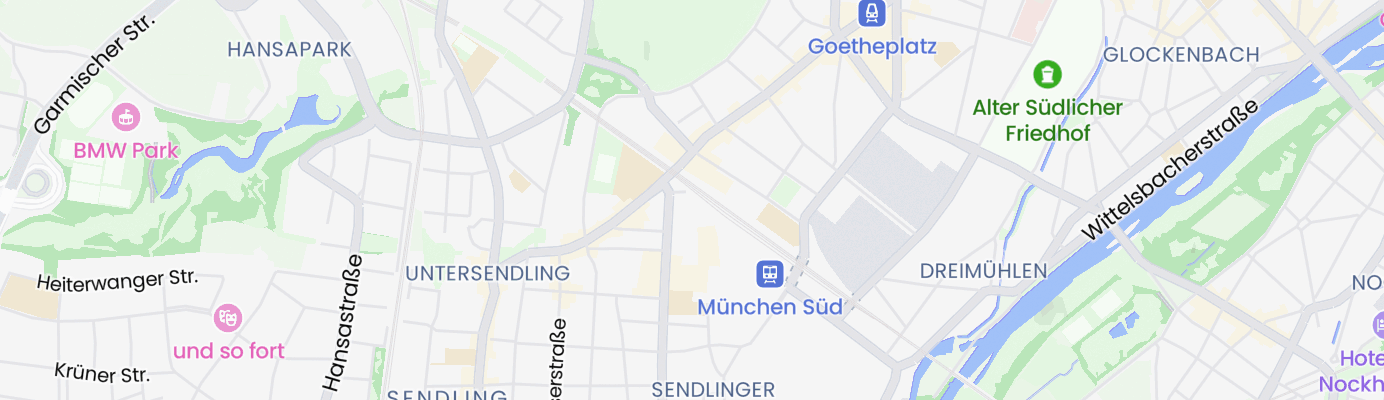Karte mit dem ungefähren Standort