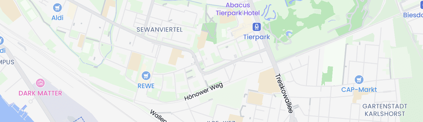 Karte mit dem ungefähren Standort