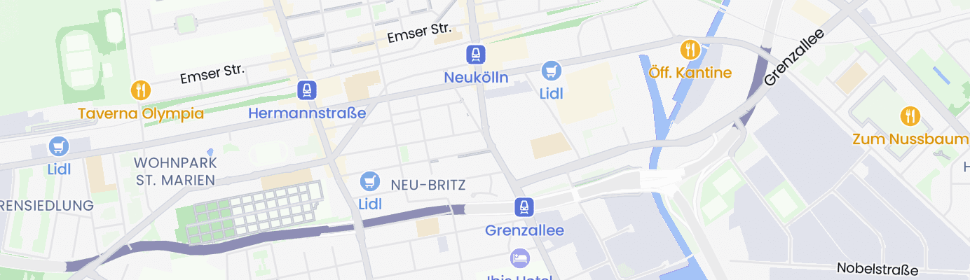 Karte mit dem ungefähren Standort