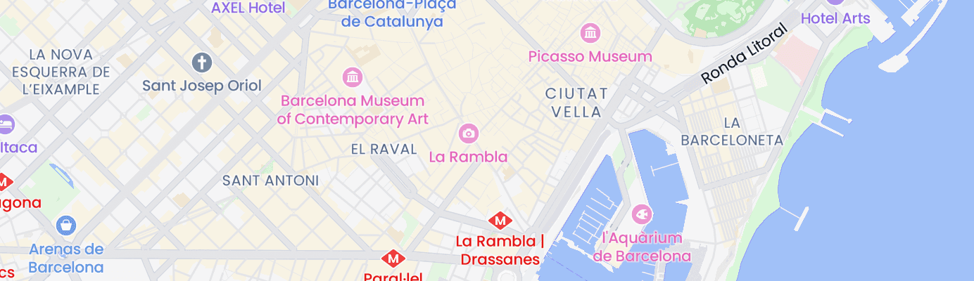 Map showing the approximate location
