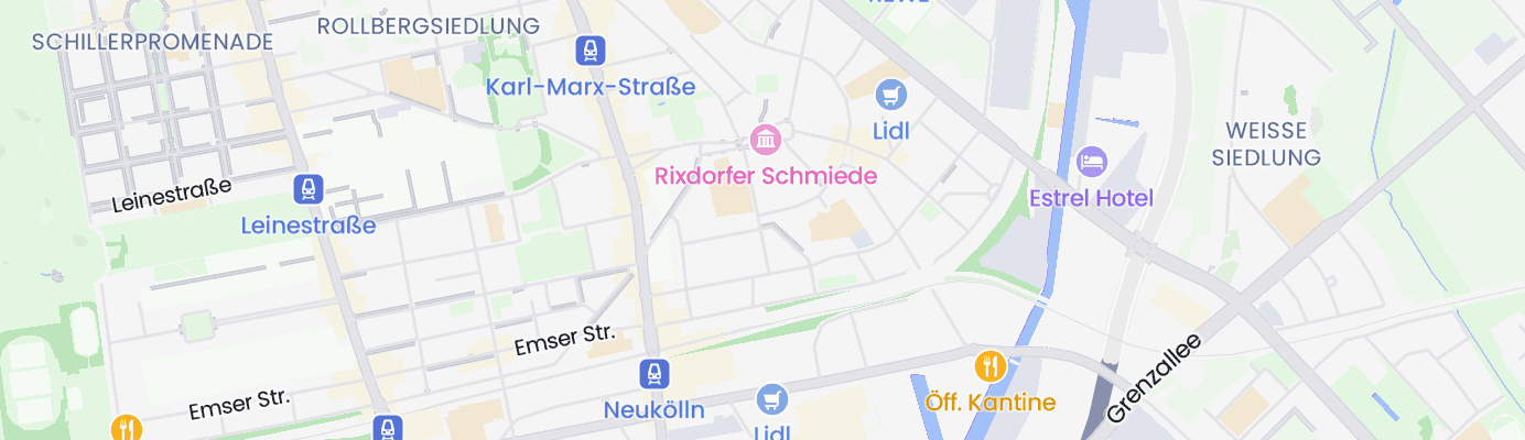 Karte mit dem ungefähren Standort