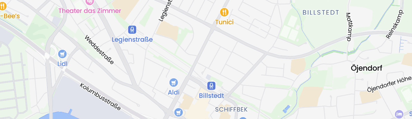 Karte mit dem ungefähren Standort