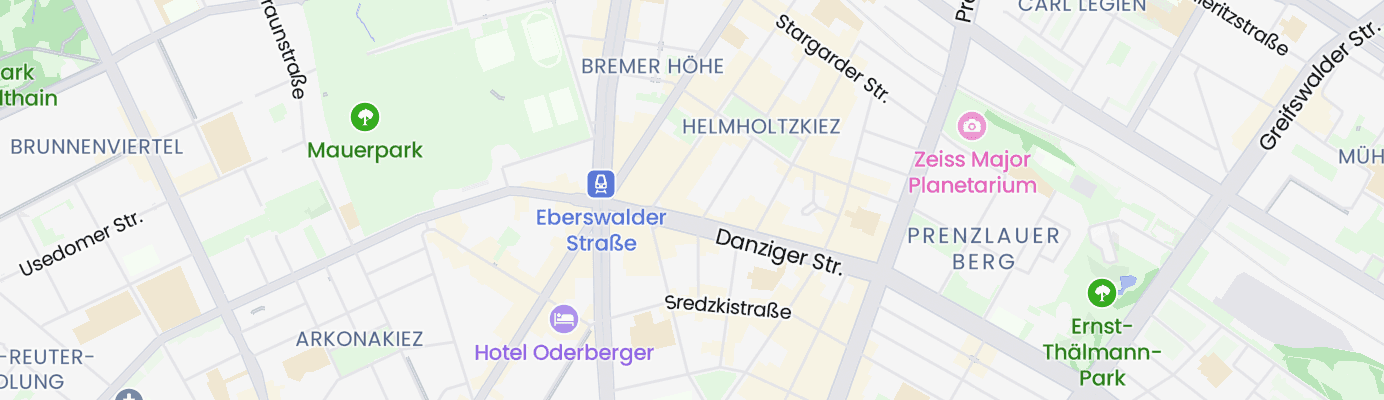 Karte mit dem ungefähren Standort