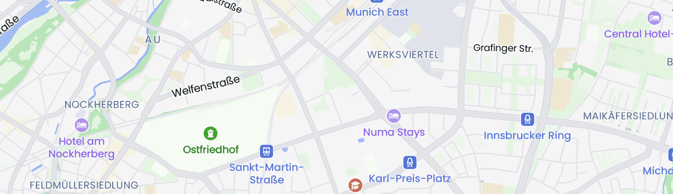 Karte mit dem ungefähren Standort