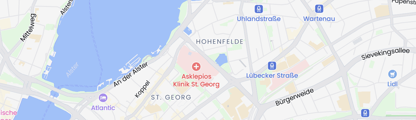 Karte mit dem ungefähren Standort
