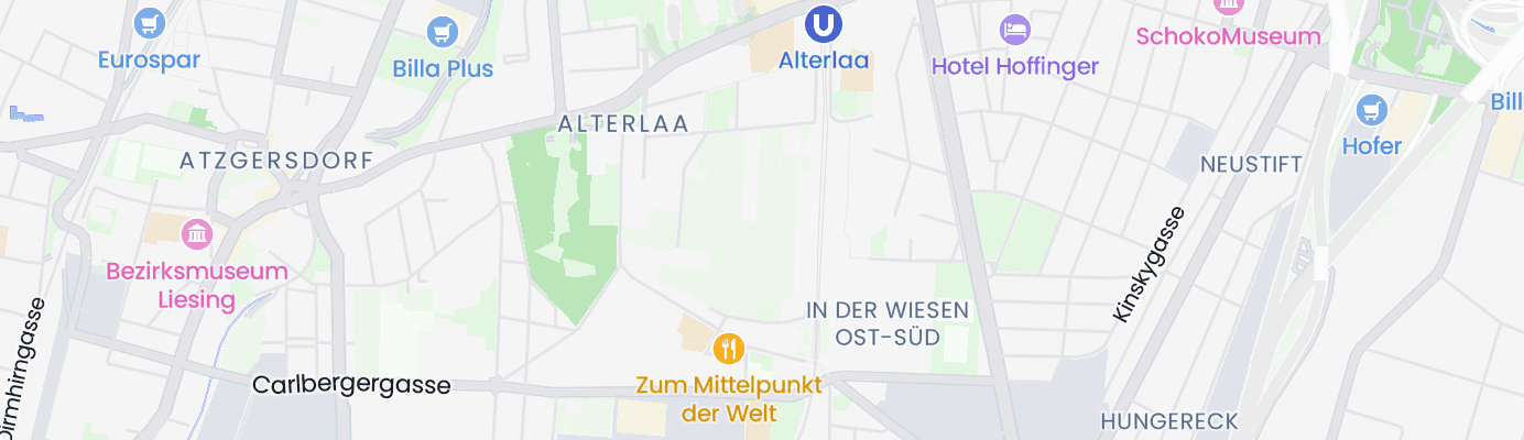 Karte mit dem ungefähren Standort