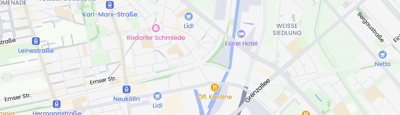 Karte mit dem ungefähren Standort