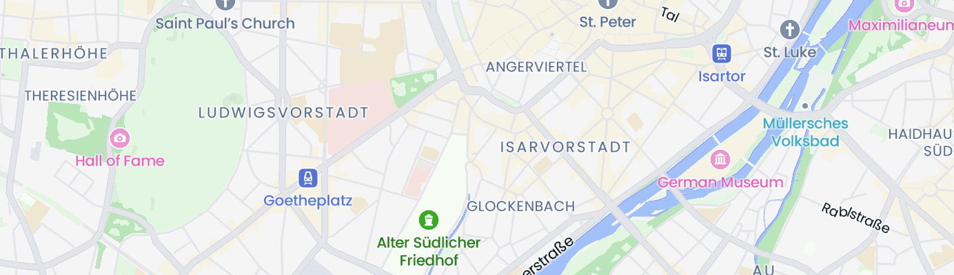 Karte mit dem ungefähren Standort