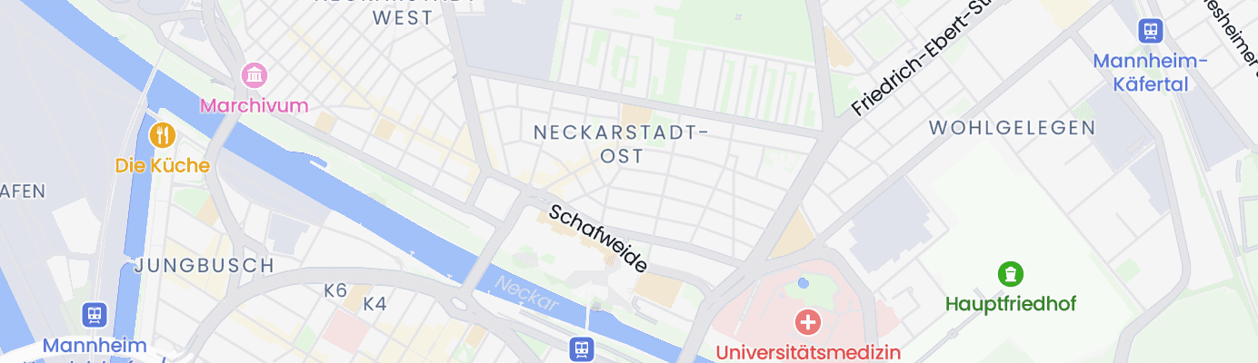 Karte mit dem ungefähren Standort