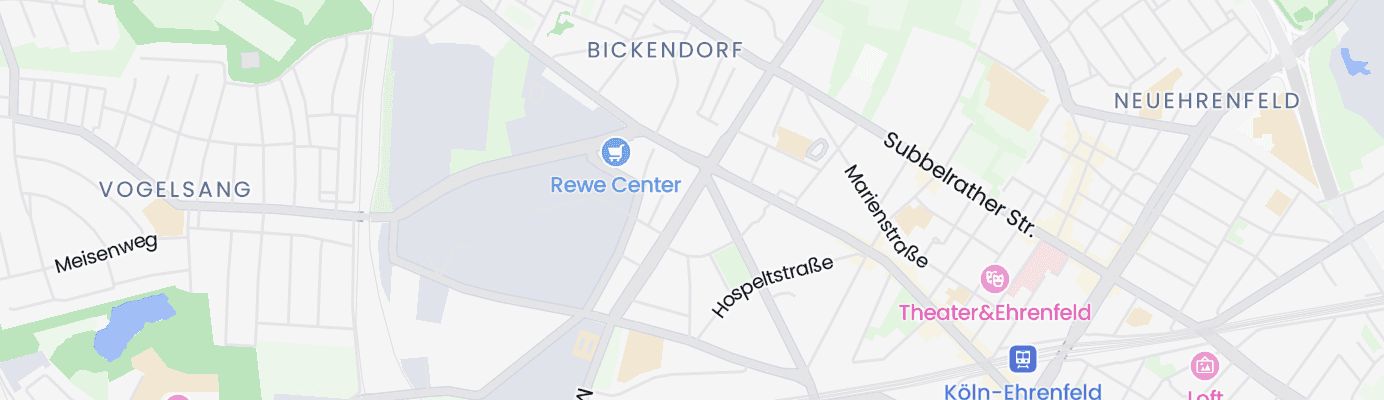 Karte mit dem ungefähren Standort