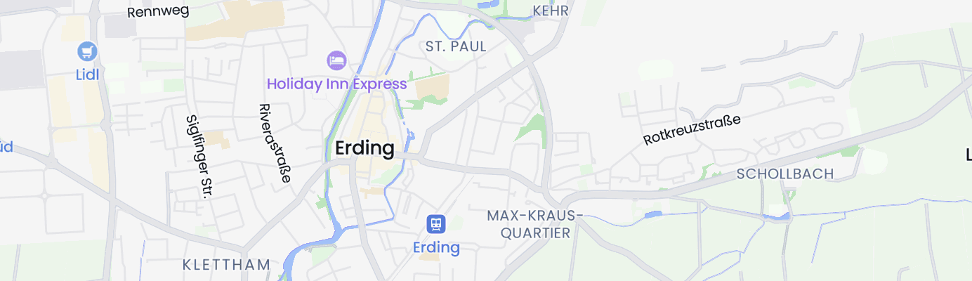 Karte mit dem ungefähren Standort