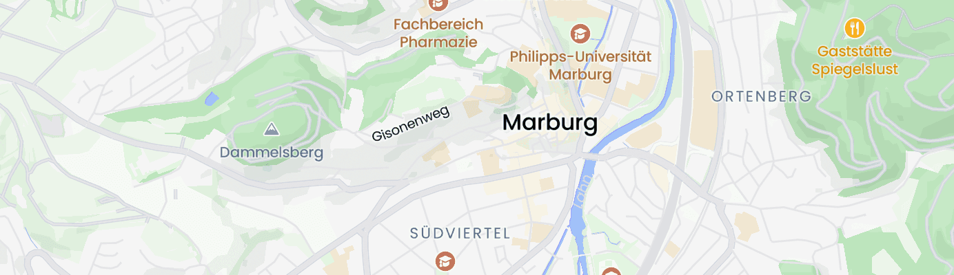 Karte mit dem ungefähren Standort
