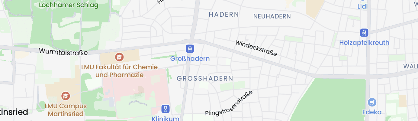 Karte mit dem ungefähren Standort