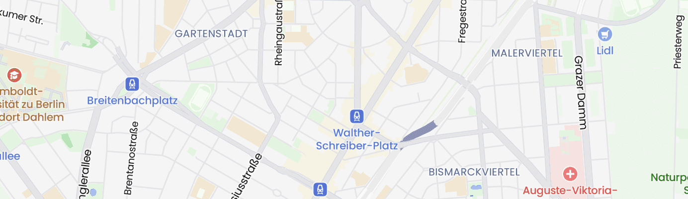 Karte mit dem ungefähren Standort