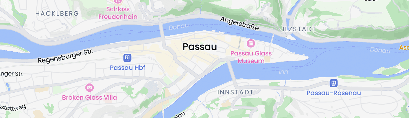 Karte mit dem ungefähren Standort
