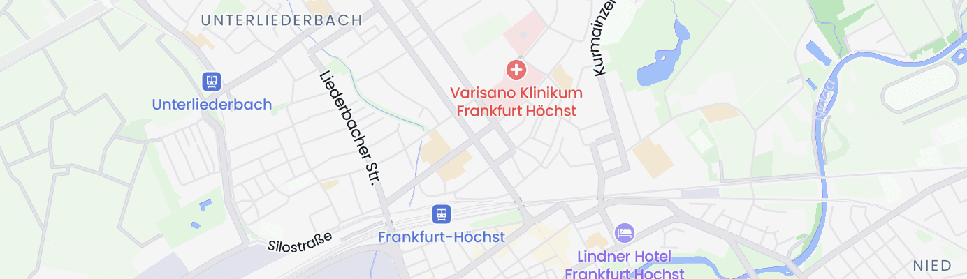 Karte mit dem ungefähren Standort
