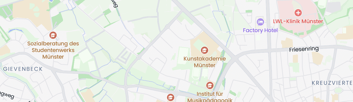 Karte mit dem ungefähren Standort