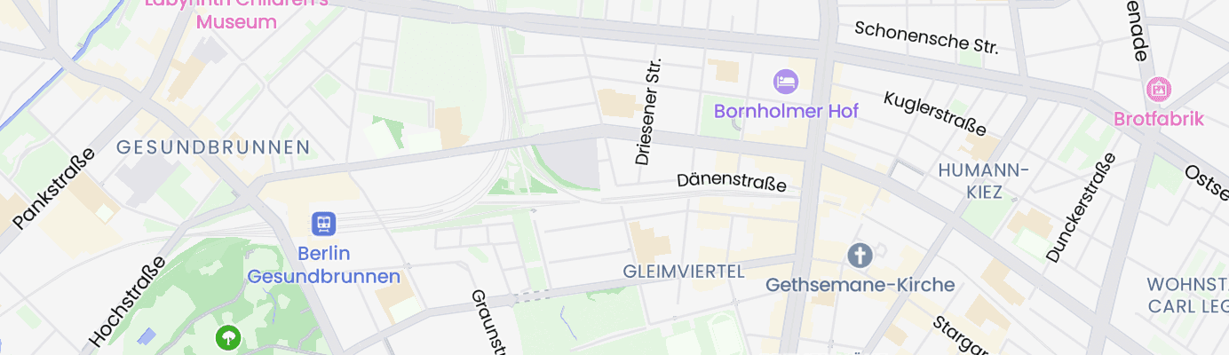 Karte mit dem ungefähren Standort