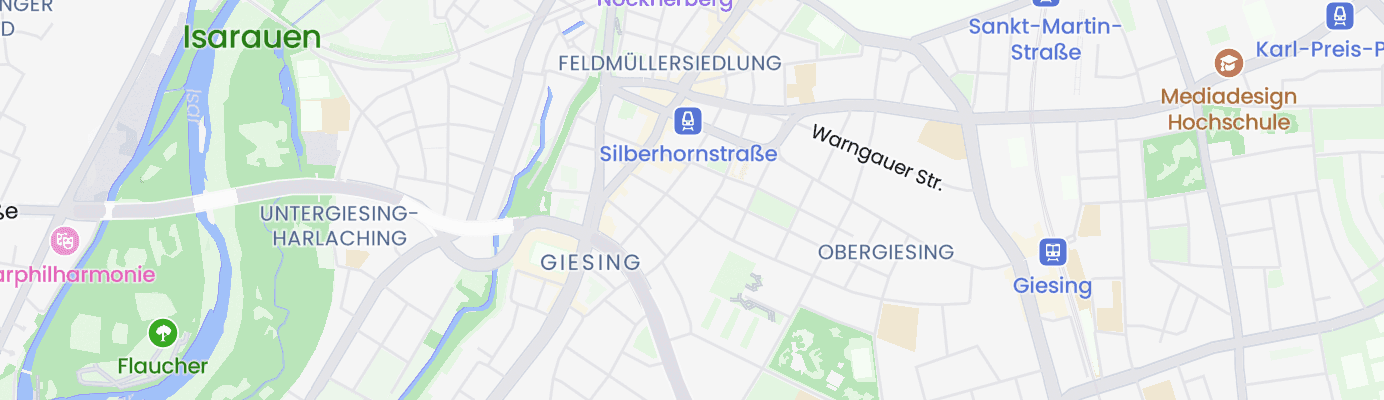 Karte mit dem ungefähren Standort