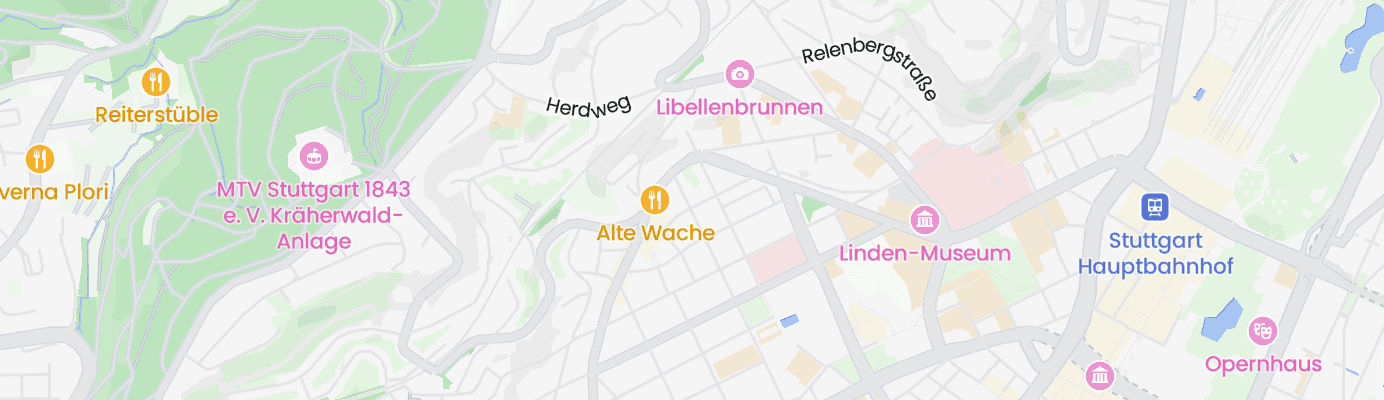 Karte mit dem ungefähren Standort