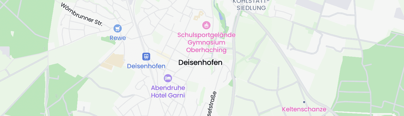 Karte mit dem ungefähren Standort