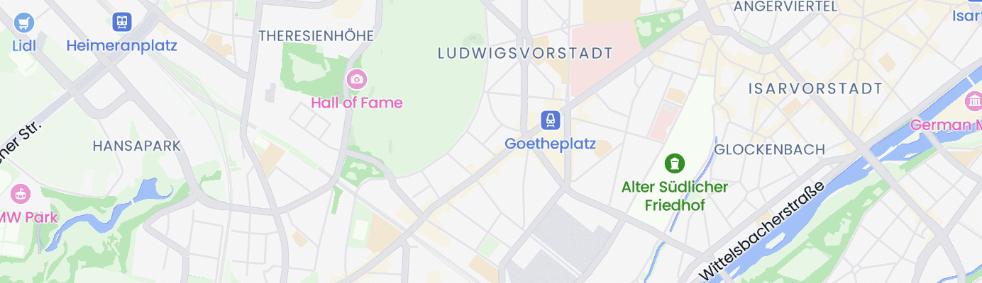 Karte mit dem ungefähren Standort