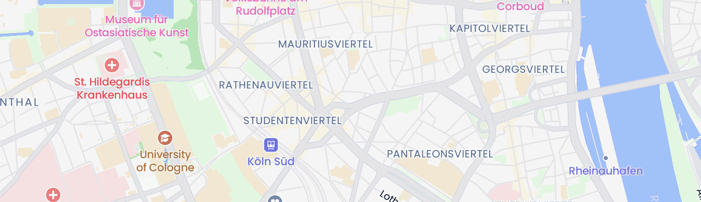 Karte mit dem ungefähren Standort