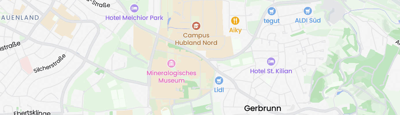 Karte mit dem ungefähren Standort