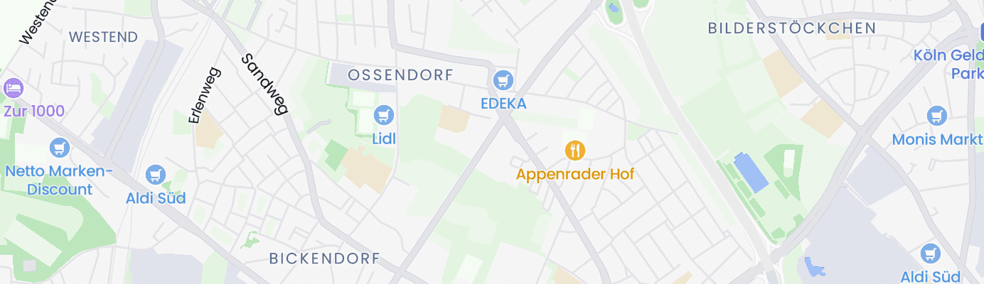 Karte mit dem ungefähren Standort