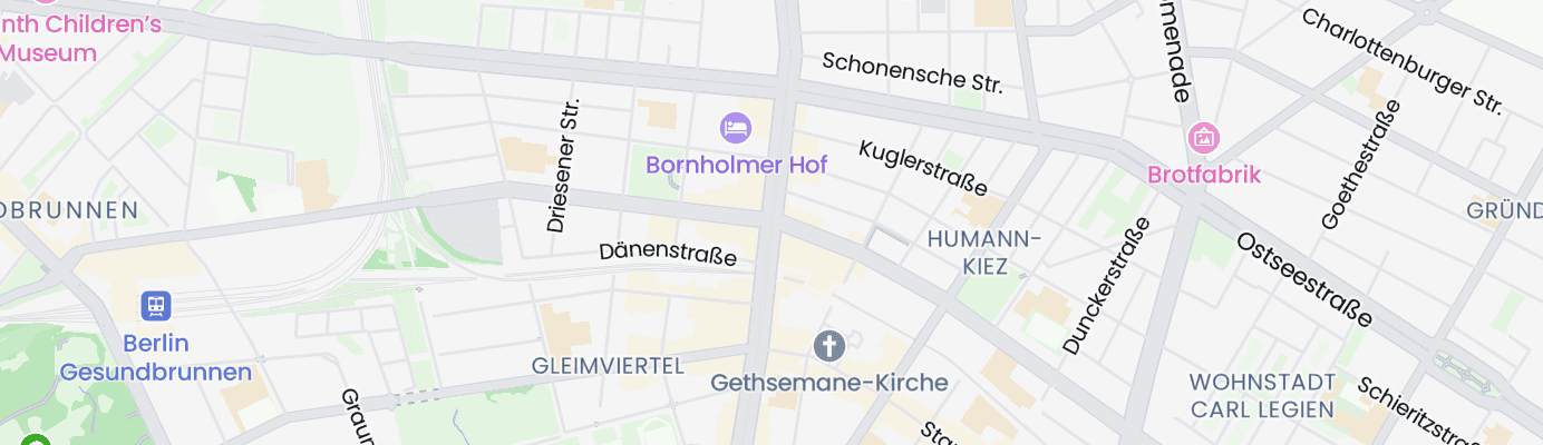Karte mit dem ungefähren Standort