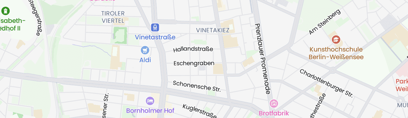 Karte mit dem ungefähren Standort