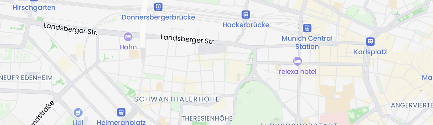 Karte mit dem ungefähren Standort