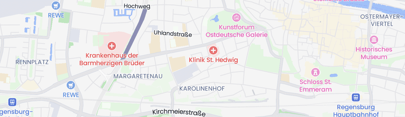 Map showing the approximate location