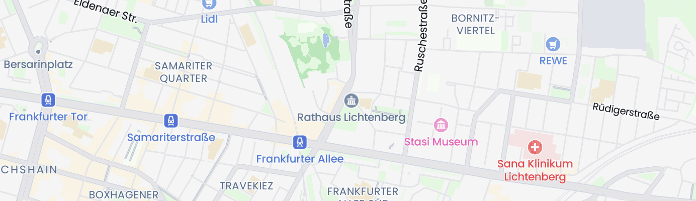 Karte mit dem ungefähren Standort