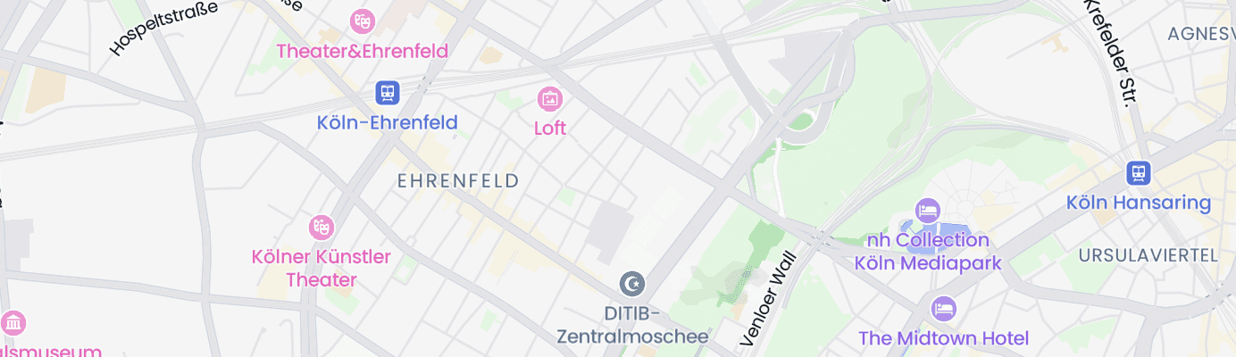 Karte mit dem ungefähren Standort