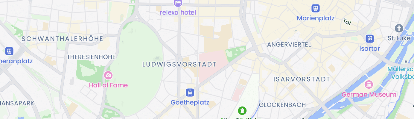 Karte mit dem ungefähren Standort