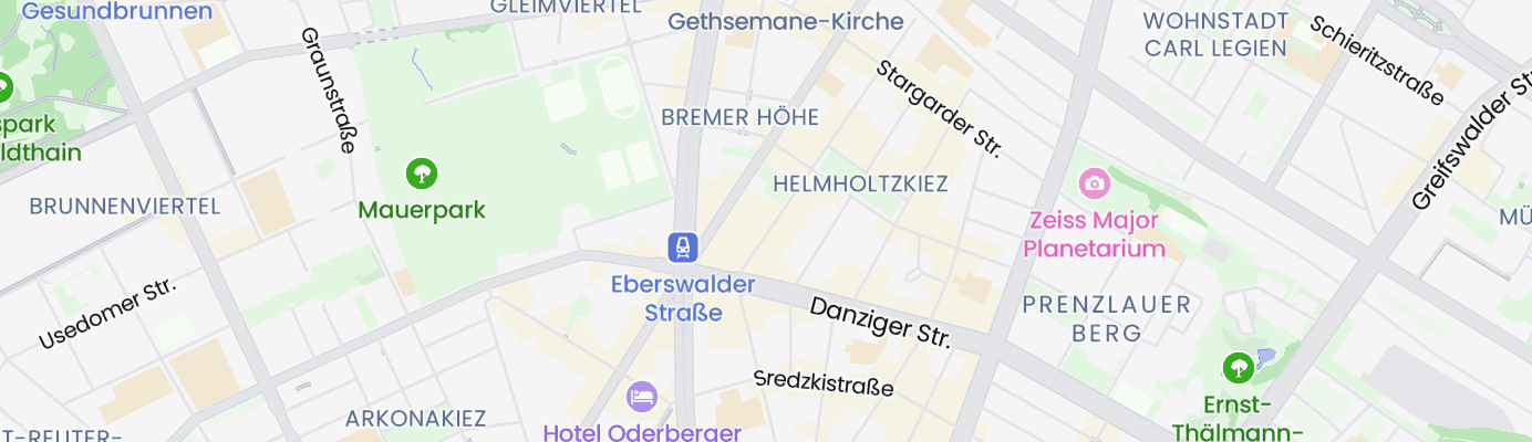 Karte mit dem ungefähren Standort