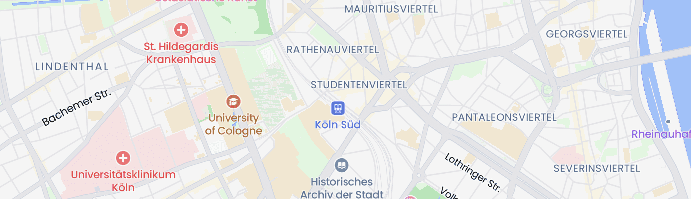Karte mit dem ungefähren Standort