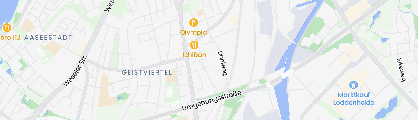 Karte mit dem ungefähren Standort